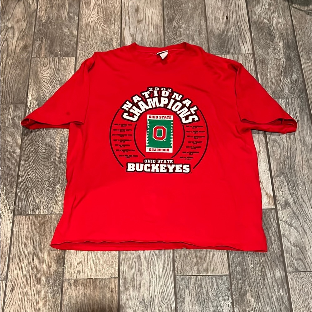 Vintage 2002 Ohio State Buckeyes National Champions T-Shirt. (See Description!)